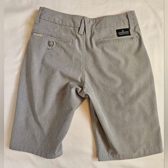 Quiksilver Boys Gray Dry Flight Amphibian Buttoned Chino Shorts Size 24/8 - Picture 10 of 12